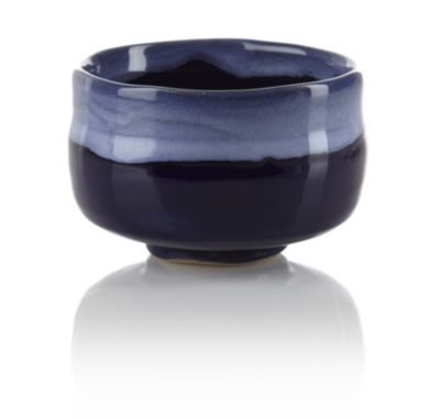 Blue Reactive Glaze Matcha Bowl